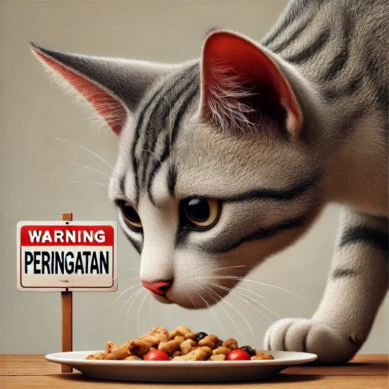 makanan berbahaya untuk kucing