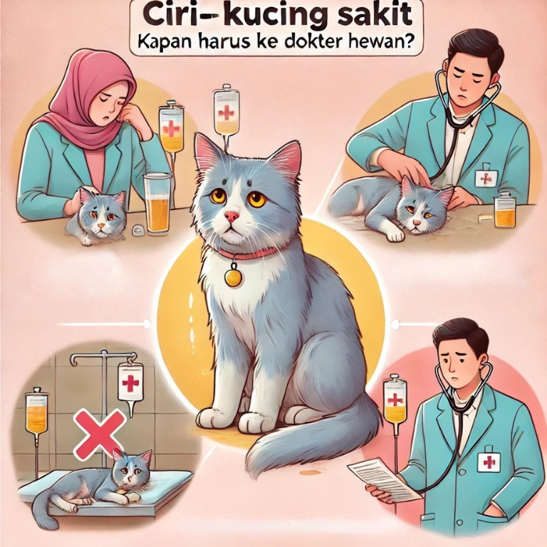 Ciri-Ciri Kucing Sakit dan Kapan Harus ke Dokter Hewan 😿