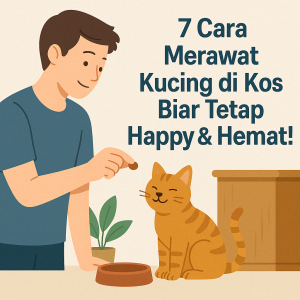 merawat kucing di kos